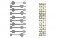 Samolepljiva zaptivka - aluminijumska sigurnosna traka 35 mm srebrna - 96 kom