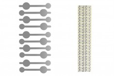 Samolepljiva zaptivka - aluminijumska sigurnosna traka 35 mm srebrna - 96 kom