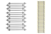 Samolepljiva zaptivka - aluminijumska sigurnosna traka 68 mm srebrna - 48 kom