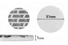 Zaptivke 51mm za staklene teglice (lepe se pod pritiskom) - 50 kom