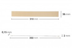 Rezervna tkanina 310x36 mm i žica 350x2 mm za mašinu za termičko zatvaranje