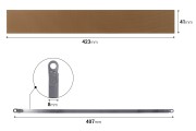 Rezervna tkanina 423x41 mm i žica 407x8 mm za mašinu za termičko zatvaranje