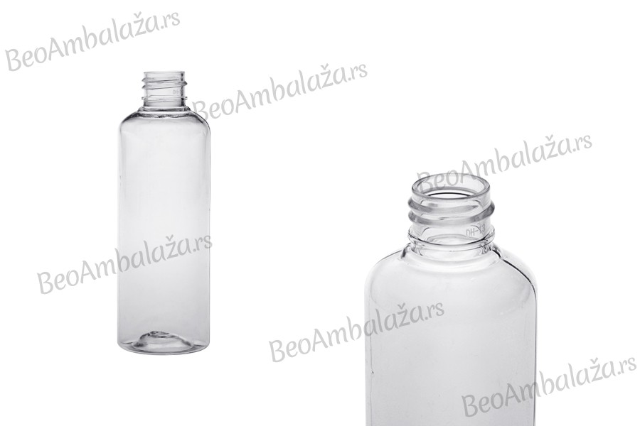 Plastična providna boca 100mL, PP20 - 12 kom