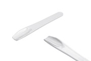 Plastična srebrna PE spatula 71x11mm za kreme - 24 kom