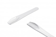 Plastična srebrna PE spatula 71x11mm za kreme - 24 kom