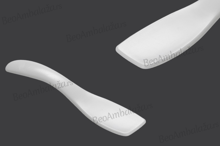 Plastična bela PE spatula 73x15mm za kreme - 24 kom