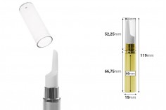 Airless bočica 10mL za serum u dve boje, sa zatvaračem - 12 kom