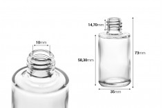 Akcija! Okrugla bočica za parfem 30mL (18/415) snižena sa 56,89din na 28,45din (minimalna porudžbina 1 kutija)