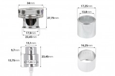 Sprej sa luksuznim providnim poklopcem za parfemske bočice sa Crimp zatvaranjem 15mm