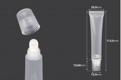 Plastična (PP) providna tubica 20 mL, za sjaj za usne - 12 kom