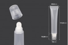 Plastična (PP) providna tubica 20 mL, za sjaj za usne - 12 kom