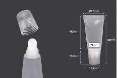 Plastična (PP) providna tubica 5 mL, za sjaj za usne - 12 kom