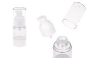 Airless plastična providna flašica 15mL za kreme