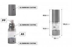 Airless akrilna bočica 15mL za kreme