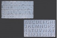 Silikonski kalup Engleska abeceda i brojevi 346x186x8,5mm