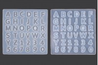 Silikonski kalup Engleska abeceda i brojevi 133x135x5 mm