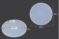 Silikonski kalup okruglog oblika, za podmetač