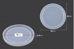 Silikonski kalup okruglog oblika, manjeg prečnika, za podmetače (prečnik 82mm)