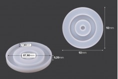 Set silikonskih kalupa za podmetače Oko (set od 5 komada - podmetač i osnova)