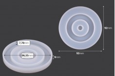 Silikonski kalup u obliku oka, za podmetače