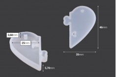 Silikonski kalup za Dvostruki privezak - deo slagalice u obliku srca 