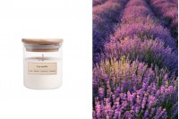 Lavanda - Aromatična sveća od sojinog voska sa drvenim fitiljem (110gr)