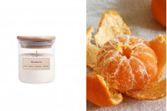 Mandarina - Aromatična sveća od sojinog voska sa drvenim fitiljem (110gr)