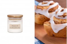 Cinnamon roll - aromatična sveća od sojinog voska sa drvenim fitiljem (110gr)