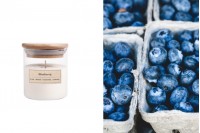 Blueberry - Aromatična sveća od sojinog voska sa pamučnim fitiljem (110gr)