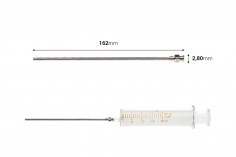 Stakleni špric 20mL sa metalnom iglom